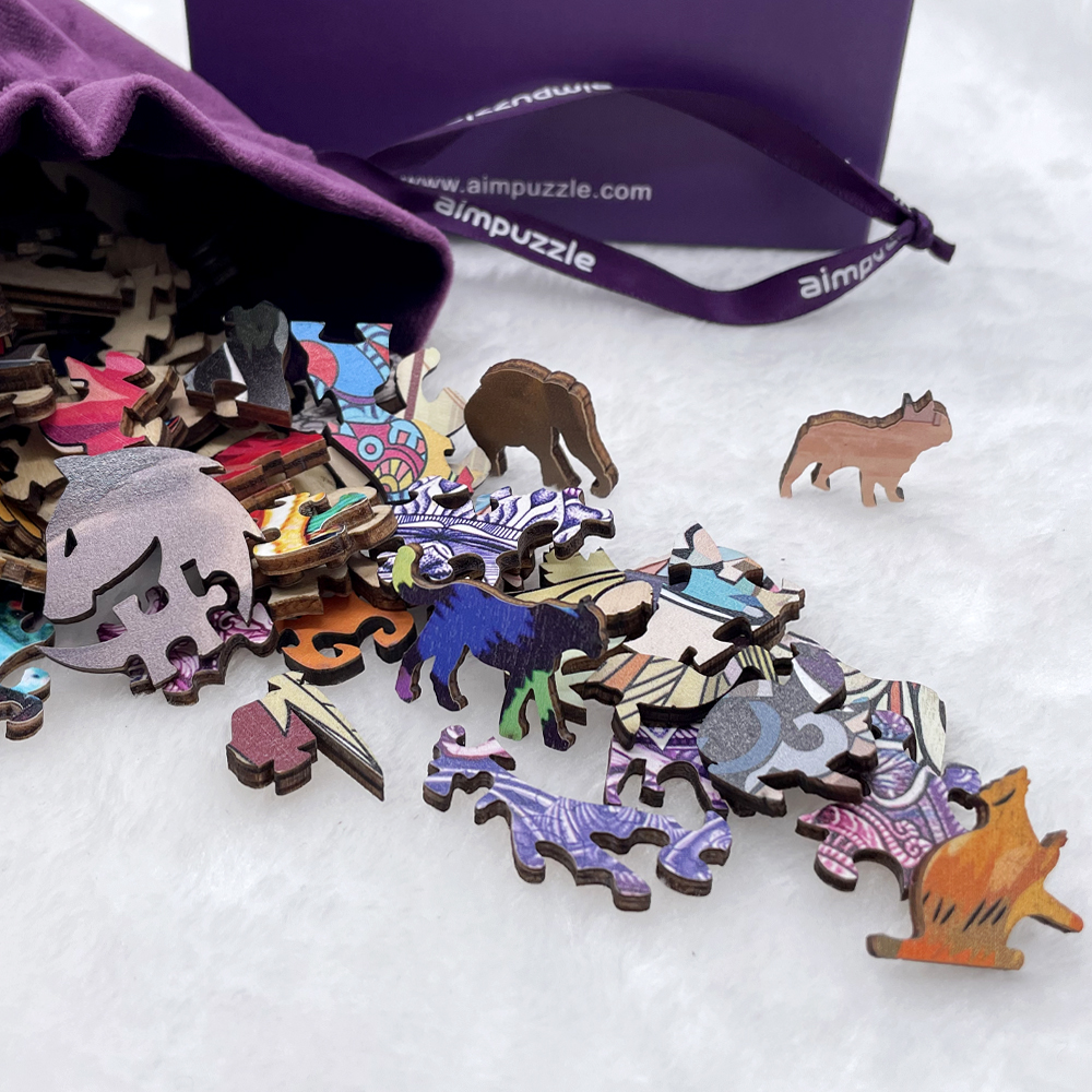 Blue Sea Turtle Wooden Jigsaw Puzzle - aimpuzzle