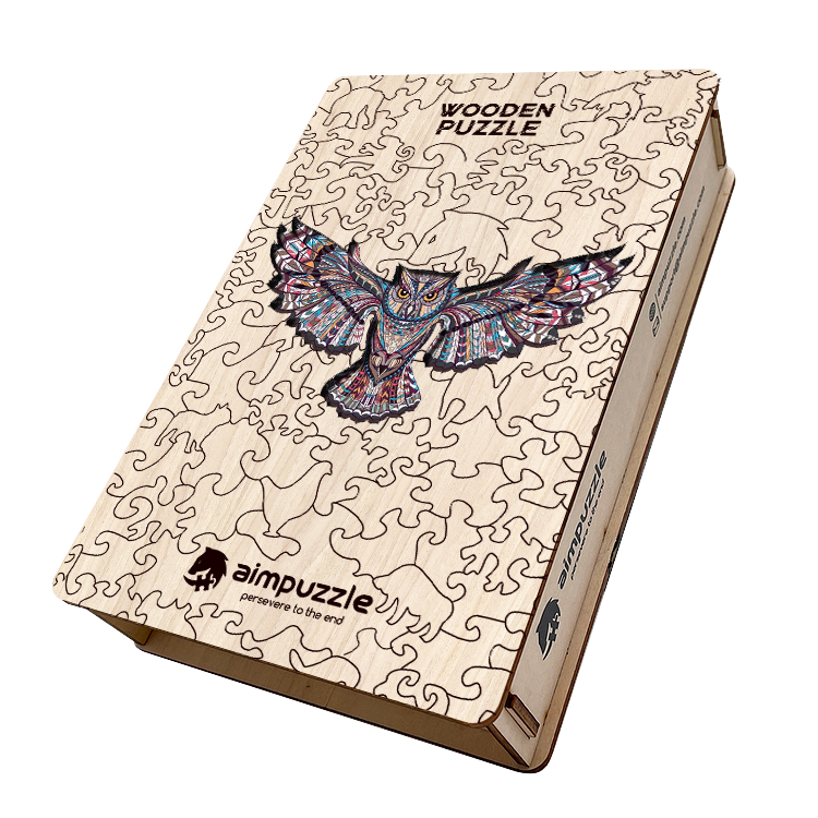 Flying Owl Wooden Jigsaw Puzzle - aimpuzzle
