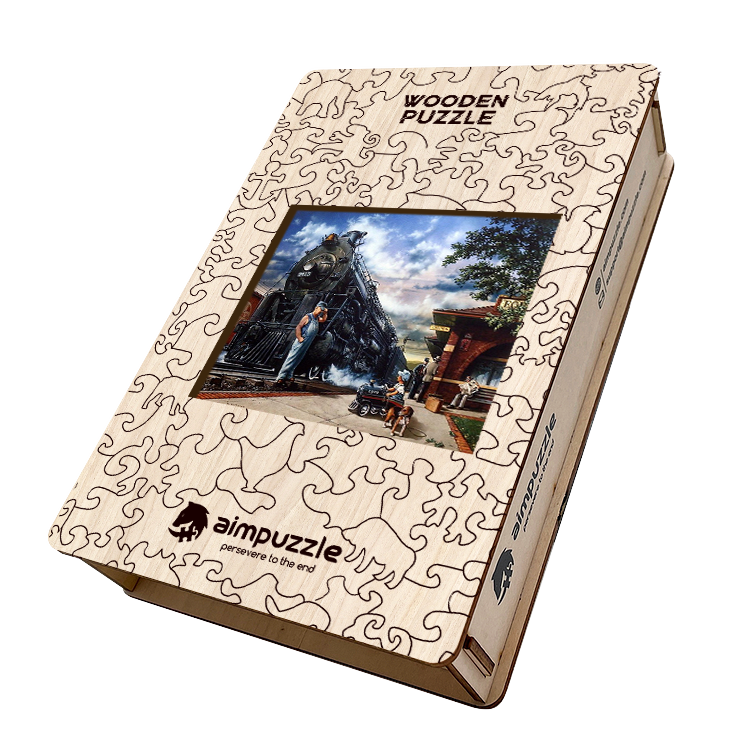 Steam Trains Wooden Jigsaw Puzzle - aimpuzzle
