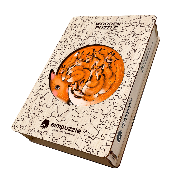 Fox Den Wooden Jigsaw Puzzle - aimpuzzle