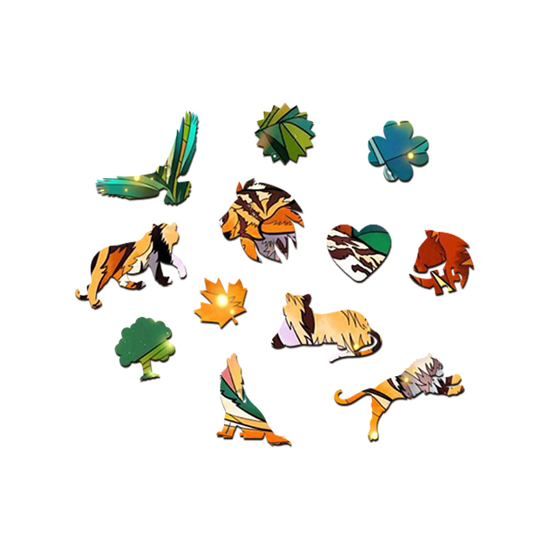Two Tigers Wooden Jigsaw Puzzle - aimpuzzle
