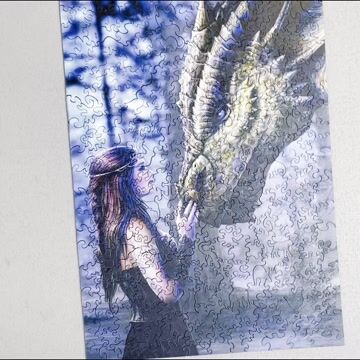 Queen and Dragon Wooden Jigsaw Puzzle - aimpuzzle