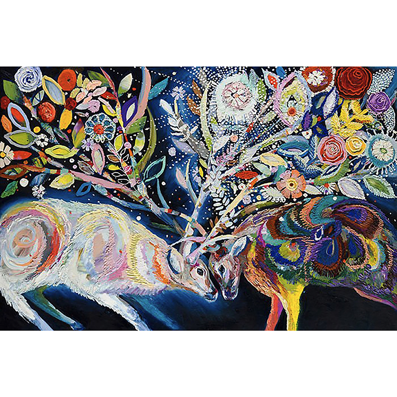 Bullfighting art painting Wooden Jigsaw Puzzle - aimpuzzle