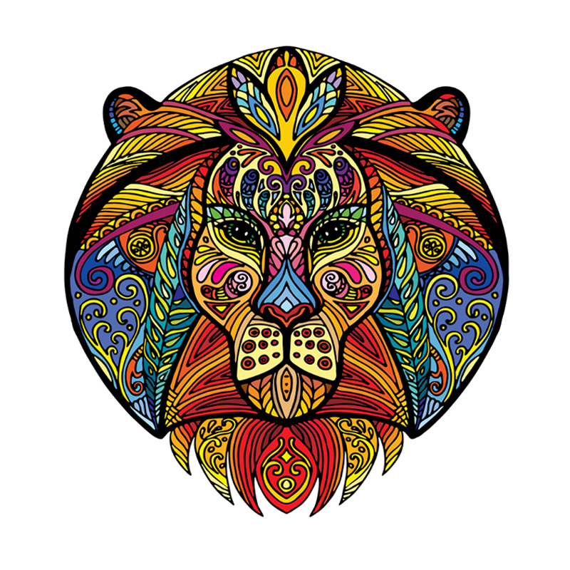 Lion Wooden Jigsaw Puzzle - aimpuzzle