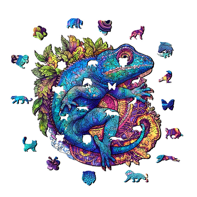 Lizards Wooden Jigsaw Puzzle - aimpuzzle