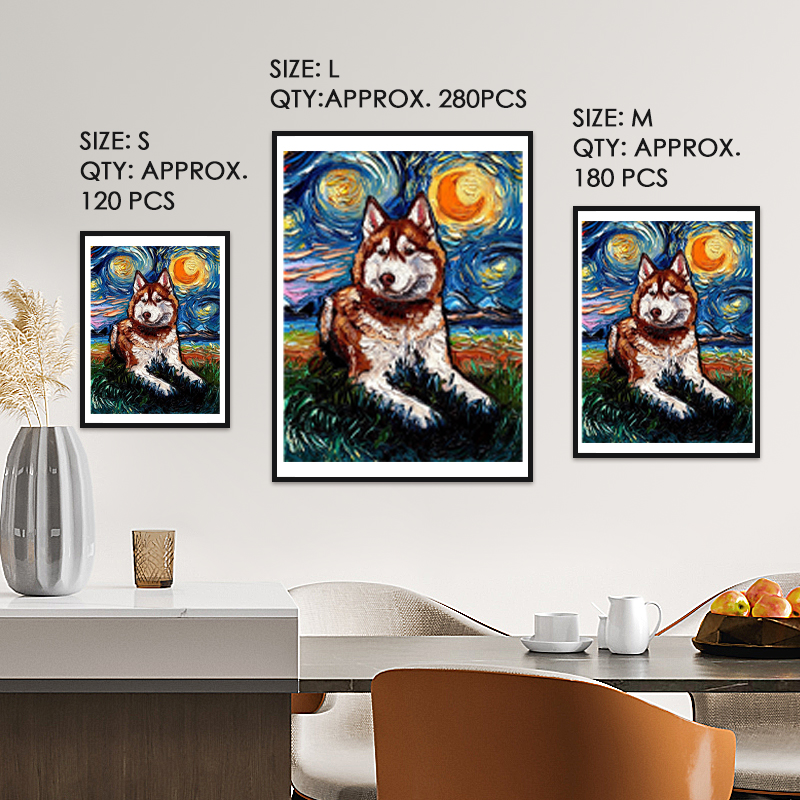 Van Gogh Alaskan Dog Wooden Jigsaw Puzzle - aimpuzzle