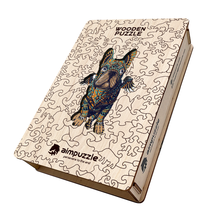 Frenchie Bulldog Wooden Jigsaw Puzzle - aimpuzzle
