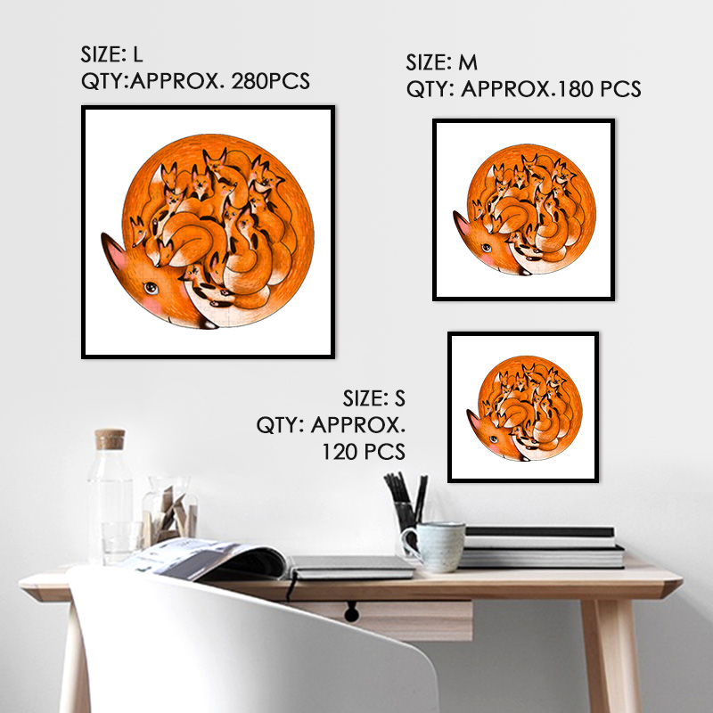 Fox Den Wooden Jigsaw Puzzle - aimpuzzle