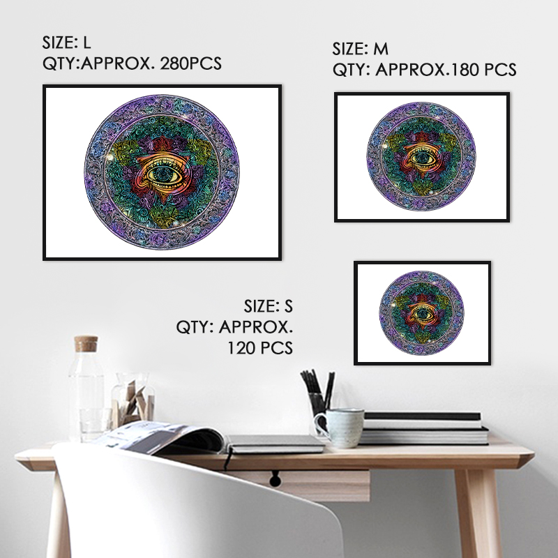 Trippy Eye Wooden Jigsaw Puzzle - aimpuzzle