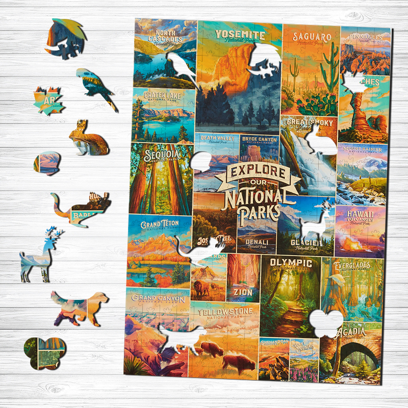 Canyon View Wooden Jigsaw Puzzle - aimpuzzle