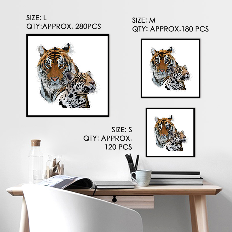 Tiger Leopard Wooden Jigsaw Puzzle - aimpuzzle