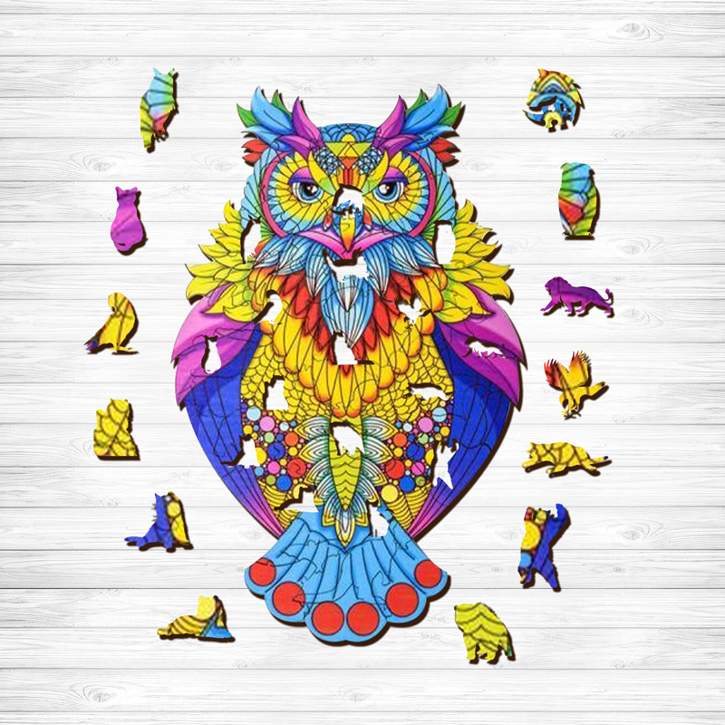 Owl Wooden Jigsaw Puzzle - aimpuzzle