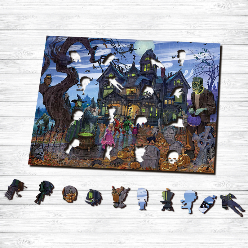 Dracula's Castle Wooden Jigsaw Puzzle - aimpuzzle