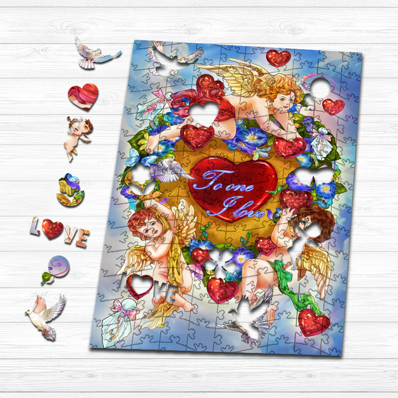 Lovely Cherubs Wooden Jigsaw Puzzle - aimpuzzle