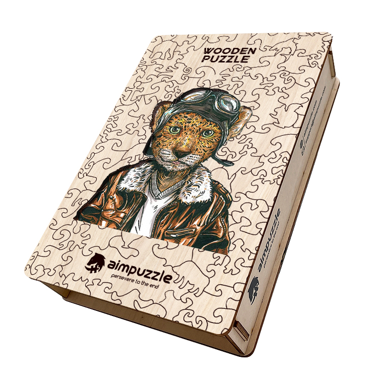The Pilot Tiger Wooden Jigsaw Puzzle - aimpuzzle