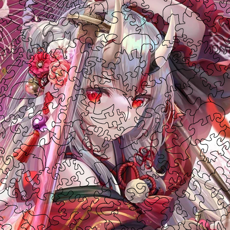 Devil Girl Wooden Jigsaw Puzzle - aimpuzzle