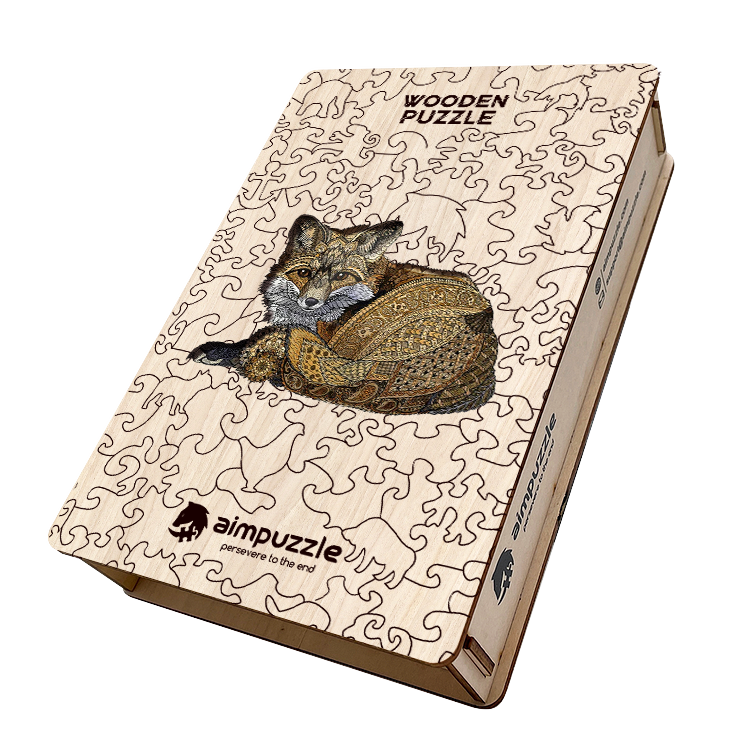 Foxes Wooden Jigsaw Puzzle - aimpuzzle
