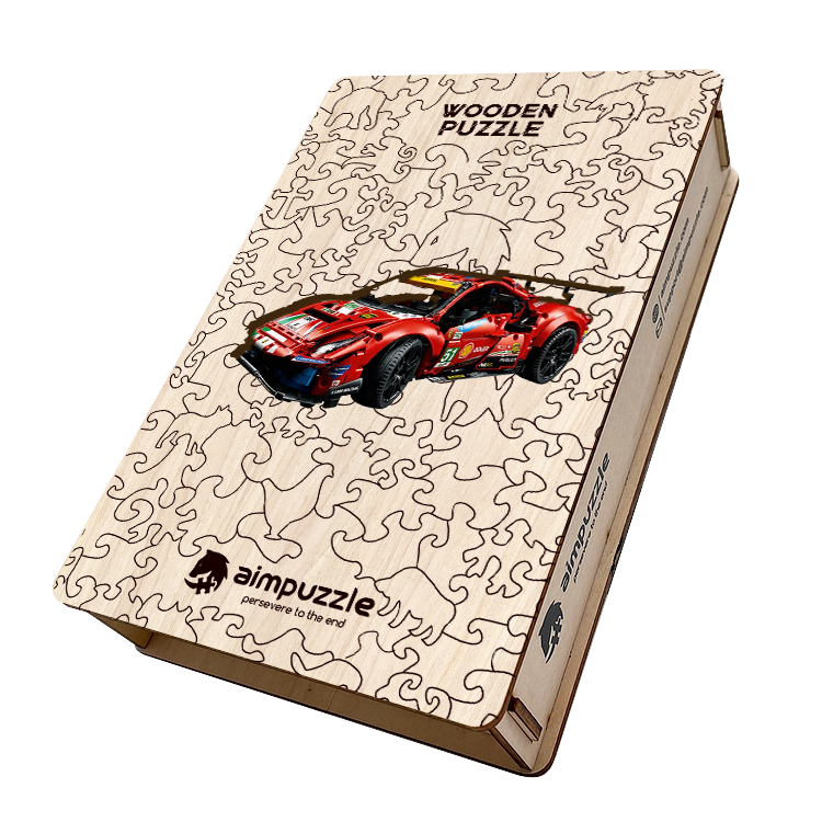 Ferrari 488 GTE Wooden Jigsaw Puzzle - aimpuzzle