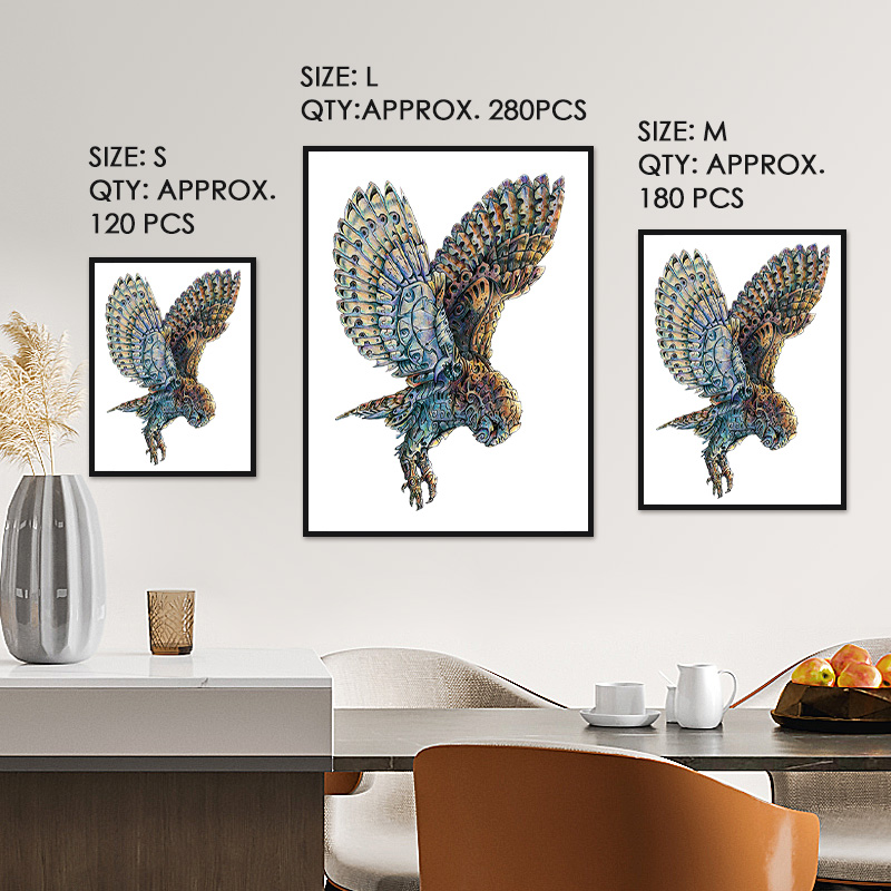 Steampunk Owl Wooden Jigsaw Puzzle - aimpuzzle