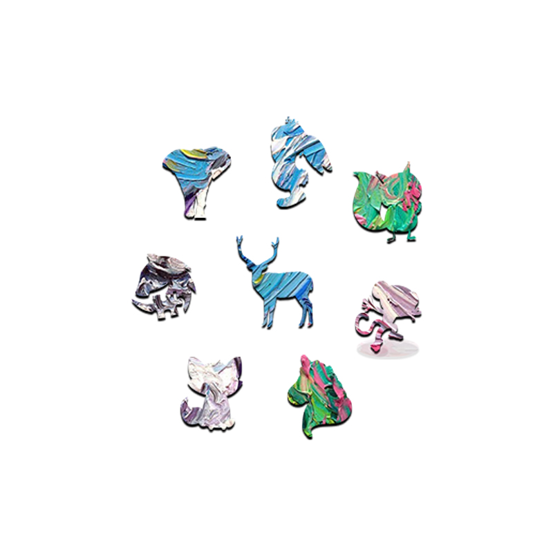 Van Gogh Poodle Dog Wooden Jigsaw Puzzle - aimpuzzle