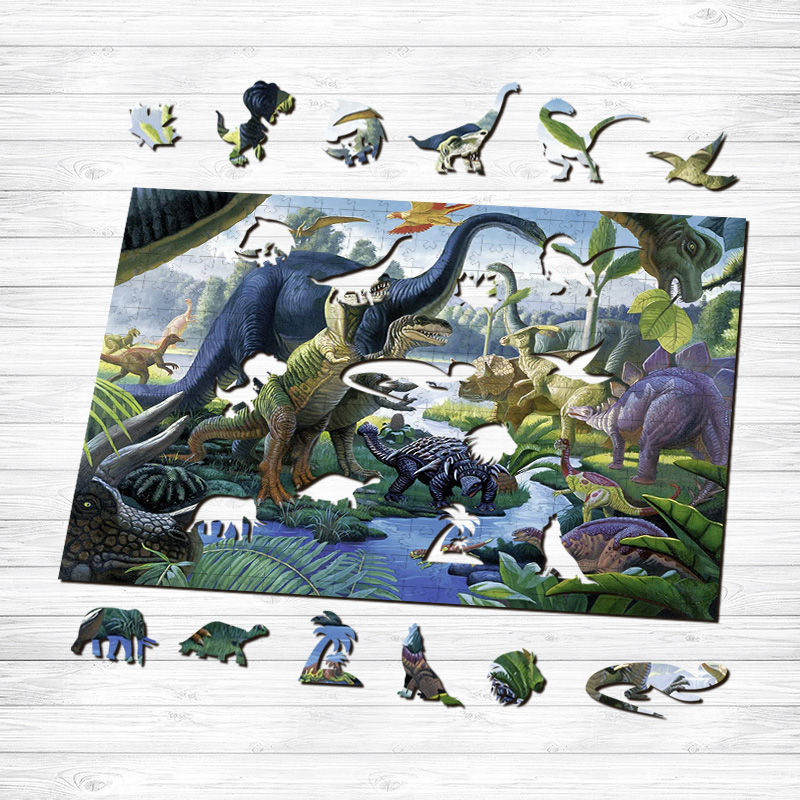 Jurassic Park Wooden Jigsaw Puzzle - aimpuzzle