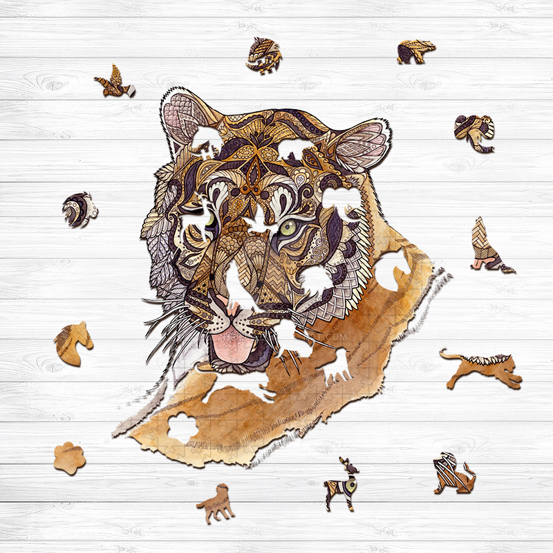 Bengal Tiger Wooden Jigsaw Puzzle - aimpuzzle