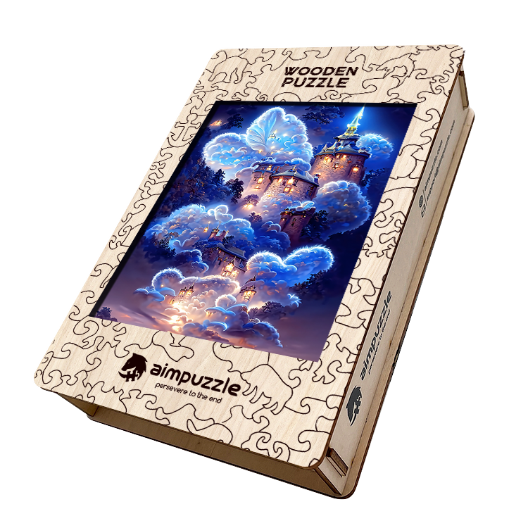 Legendary Sky Castle Wooden Jigsaw Puzzle - aimpuzzle
