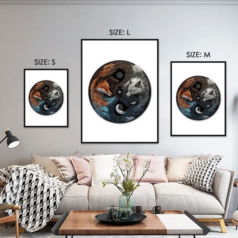 Yin Yang Fox Wooden Jigsaw Puzzle - aimpuzzle