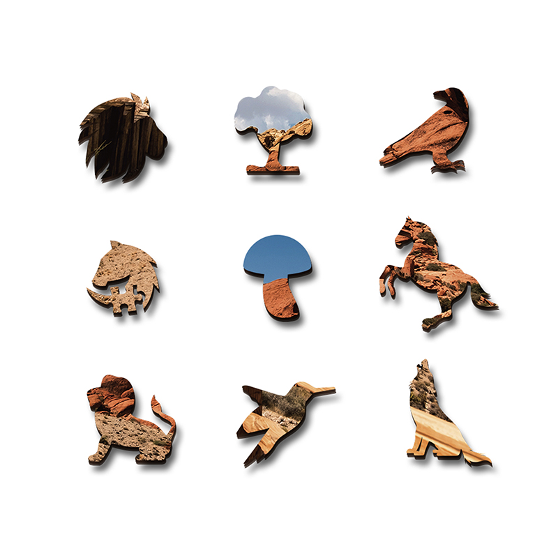 Red Rocks Wooden Jigsaw Puzzle - aimpuzzle