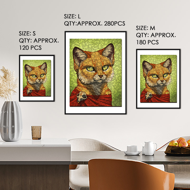 Druid Fox Wooden Jigsaw Puzzle - aimpuzzle