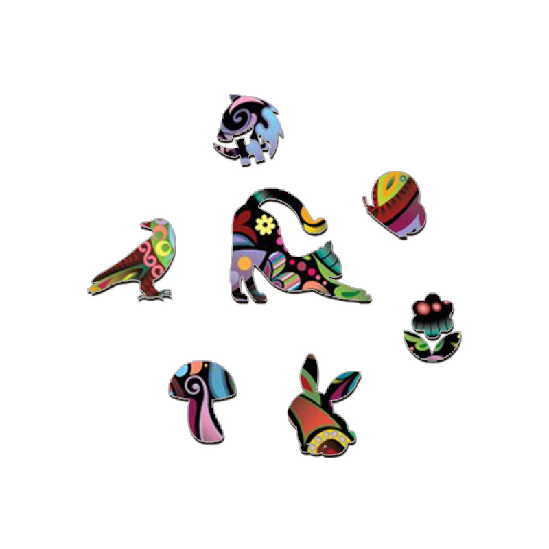 Stretching Cat Wooden Jigsaw Puzzle - aimpuzzle