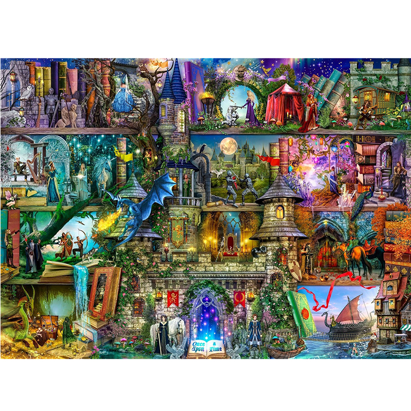 Enchanted Castle Wooden Jigsaw Puzzle - aimpuzzle