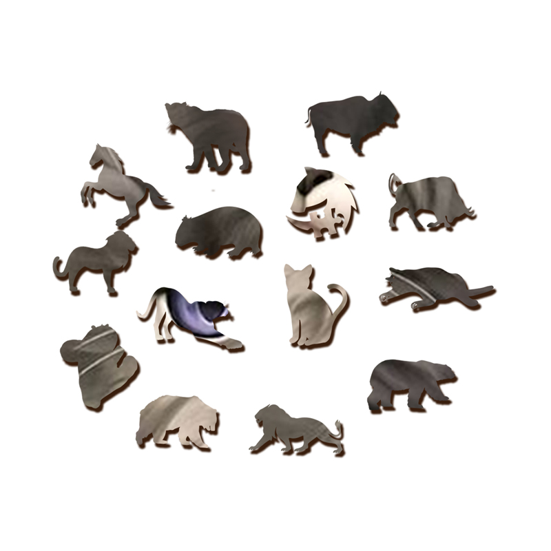 Grey Kitten Wooden Jigsaw Puzzle - aimpuzzle