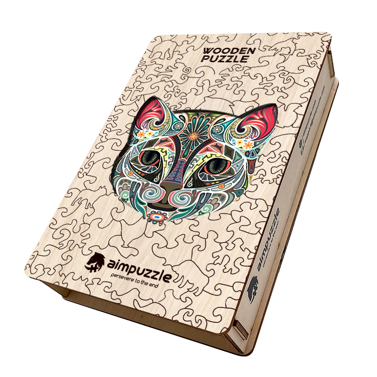 Art Cat Wooden Jigsaw Puzzle - aimpuzzle