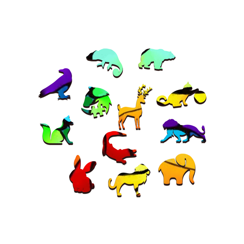 Rainbow Butterfly Wooden Jigsaw Puzzle - aimpuzzle