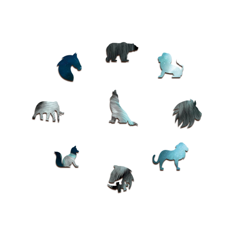Gray Wolf Wooden Jigsaw Puzzle - aimpuzzle