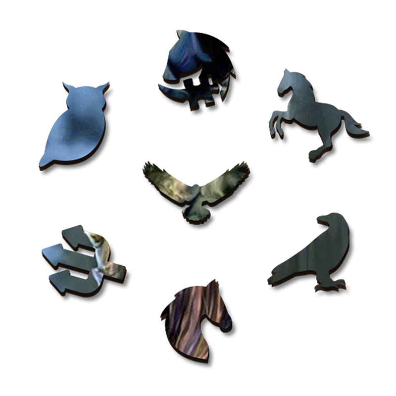 Queen and Dragon Wooden Jigsaw Puzzle - aimpuzzle