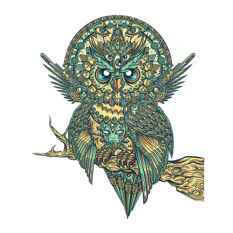 Owl Mandala Wooden Jigsaw Puzzle - aimpuzzle