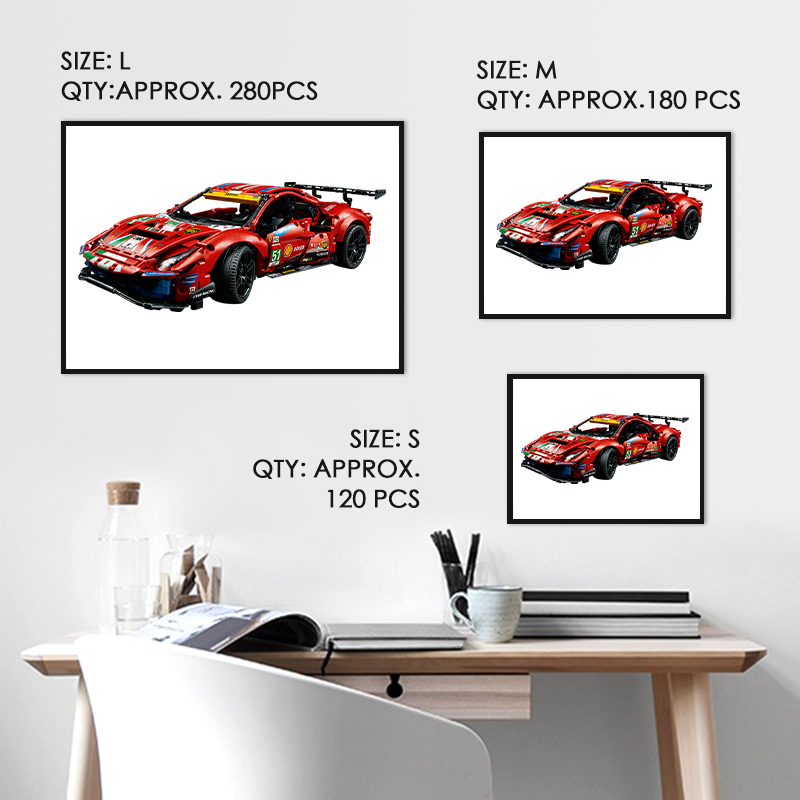 Ferrari 488 GTE Wooden Jigsaw Puzzle - aimpuzzle