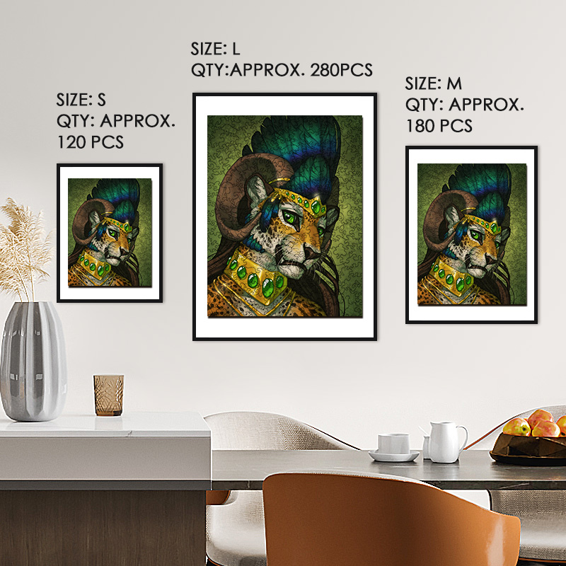 Queen Leopard Wooden Jigsaw Puzzle - aimpuzzle