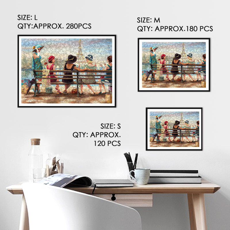 Modern Girl Wooden Jigsaw Puzzle - aimpuzzle