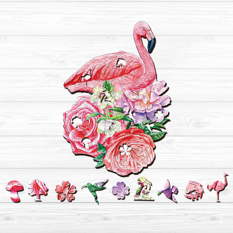 Flamingos Wooden Jigsaw Puzzle - aimpuzzle