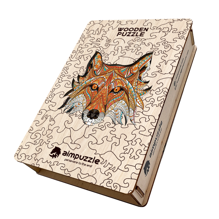 Fox head Wooden Jigsaw Puzzle - aimpuzzle