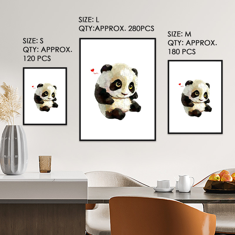 Panda Wooden Jigsaw Puzzle - aimpuzzle