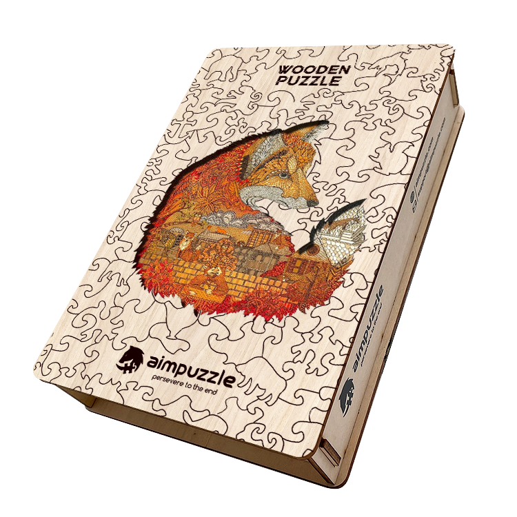 Pixel Fox Wooden Jigsaw Puzzle - aimpuzzle