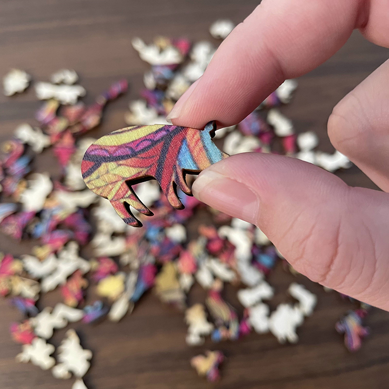 Koi Fish Yin Yang Wooden Jigsaw Puzzle - aimpuzzle