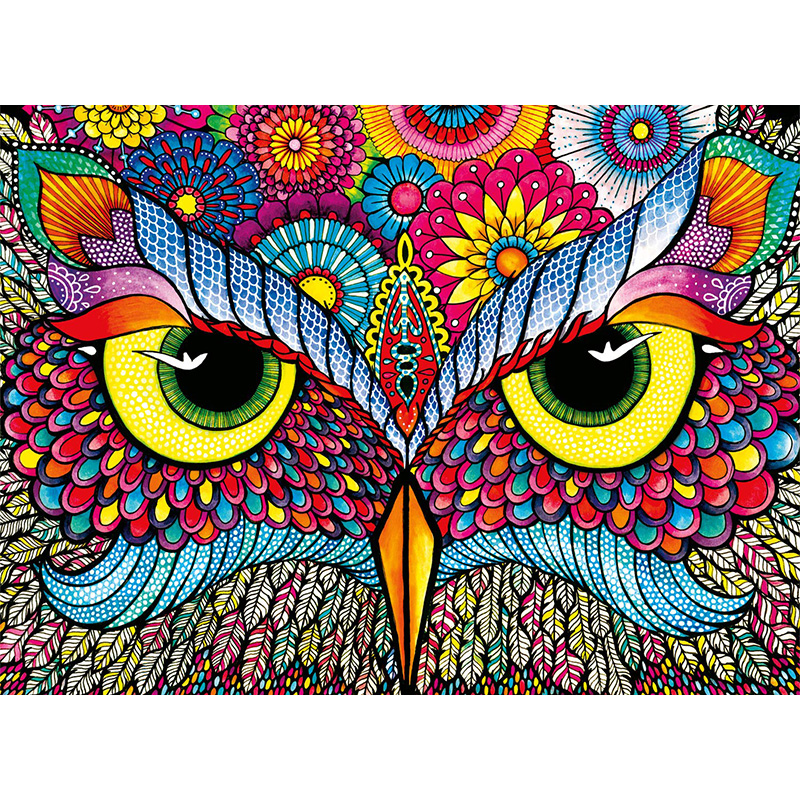 Owl's Eye Wooden Jigsaw Puzzle - aimpuzzle