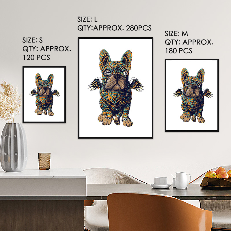 Frenchie Bulldog Wooden Jigsaw Puzzle - aimpuzzle