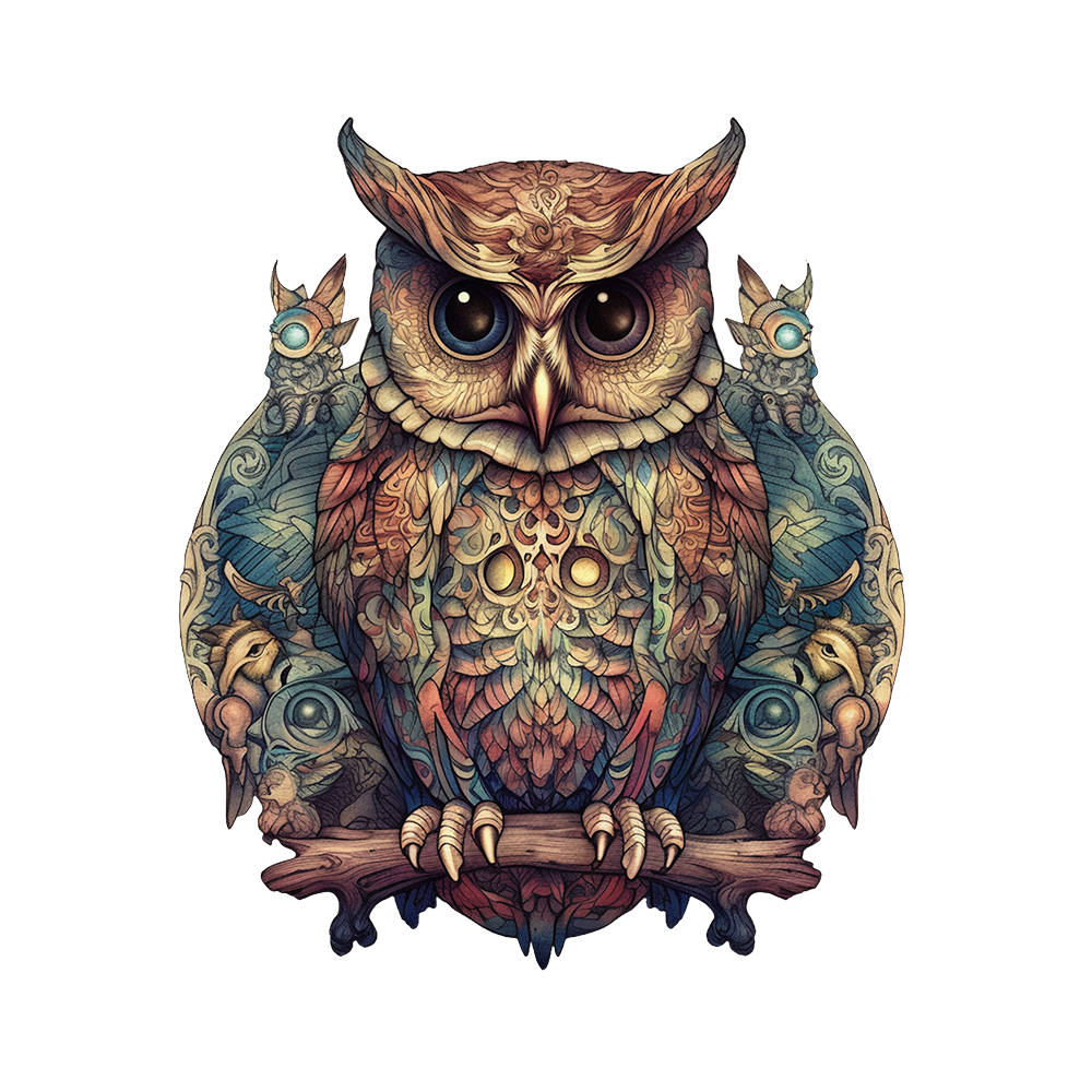 Owl Wooden Jigsaw Puzzle - aimpuzzle