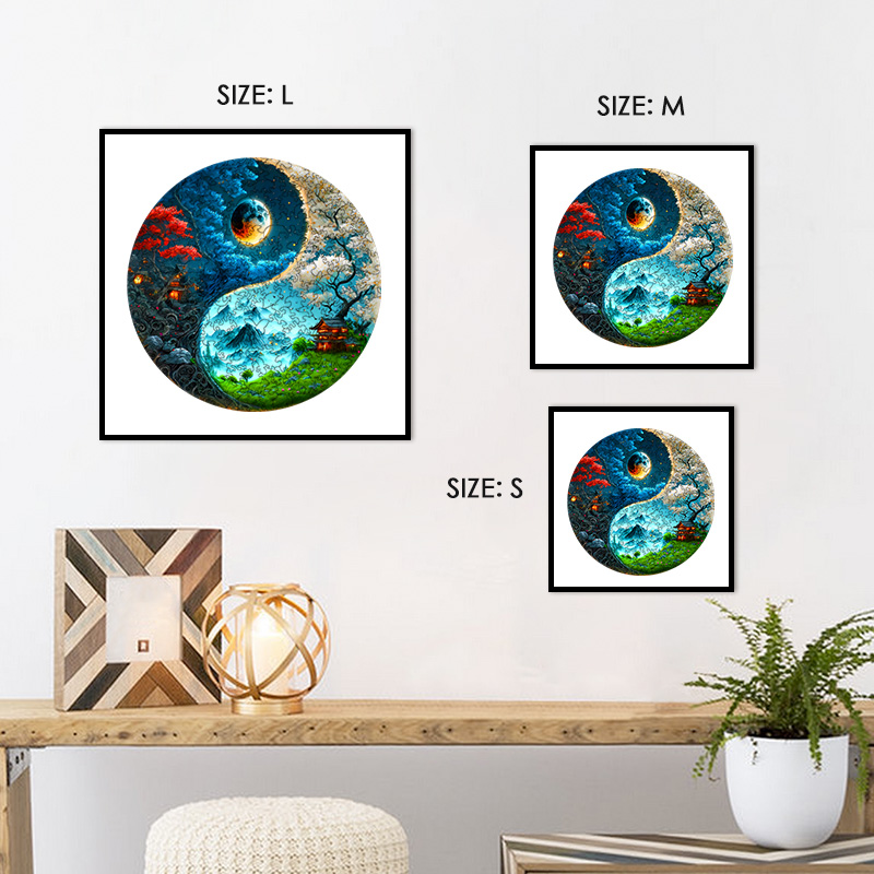 Captivating Yinyang Nature Wooden Jigsaw Puzzle - aimpuzzle